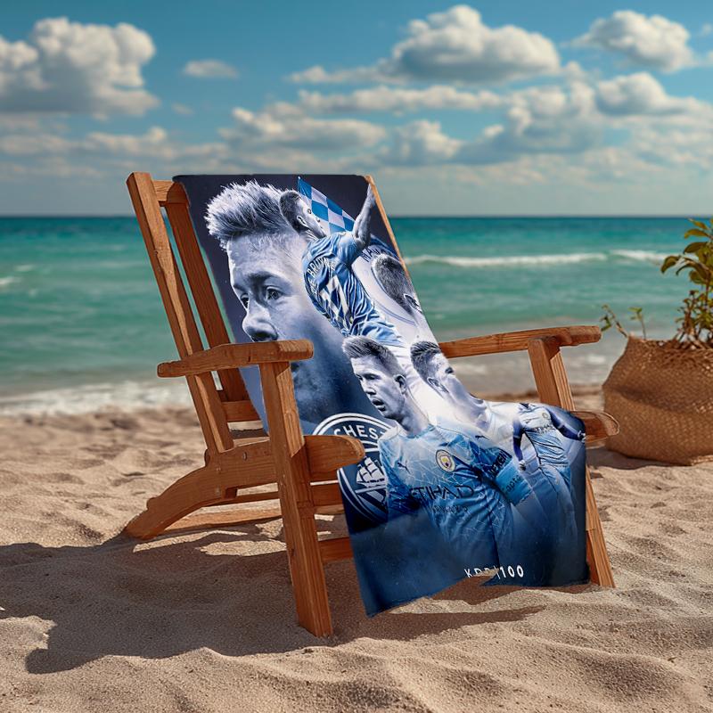 Kevin De Bruyne Fashion Beach Towel: Ideal for Summer Adventures Soft, absorbent and quick drying suitable for swimming and bathing