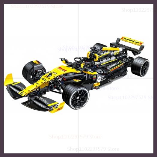 

Технический 1:8 Гоночный автомобиль Формулы 1 Строительные блоки MOC Город Скоростные гонки F1 Модель автомобиля Набор Детский подарок Обучающая игрушка