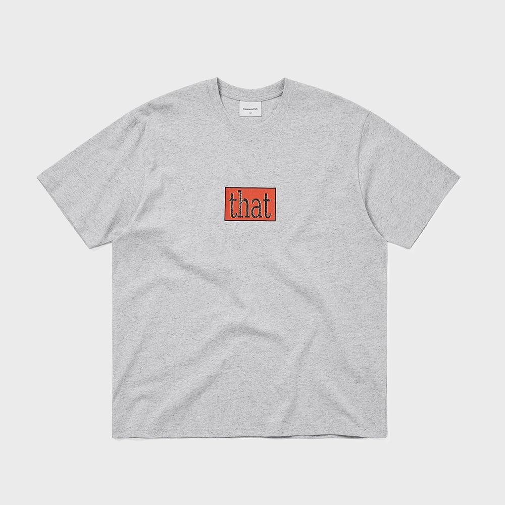 ThIs Is Never That Glitched Logo Tee Heather Grey L