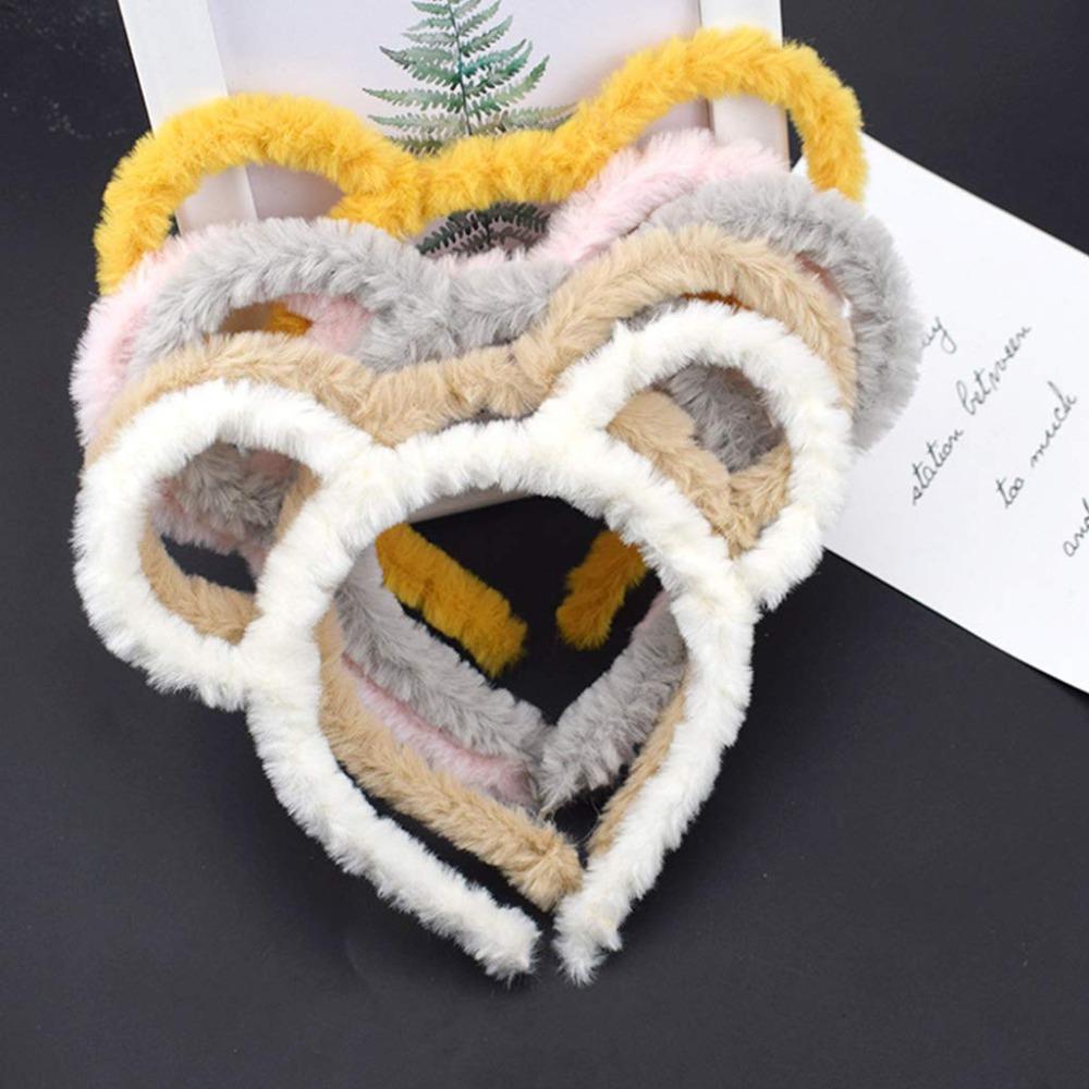 Thick Headband Round Mouse Bear Ears Design Barrettes Korean Style Hair Hoop  for Women