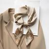 65Cm SpringAutumn Fashion Silk Small Square Scarf For Women Printed Decorative Silk Shawl Elegant Bandana Head Scarves