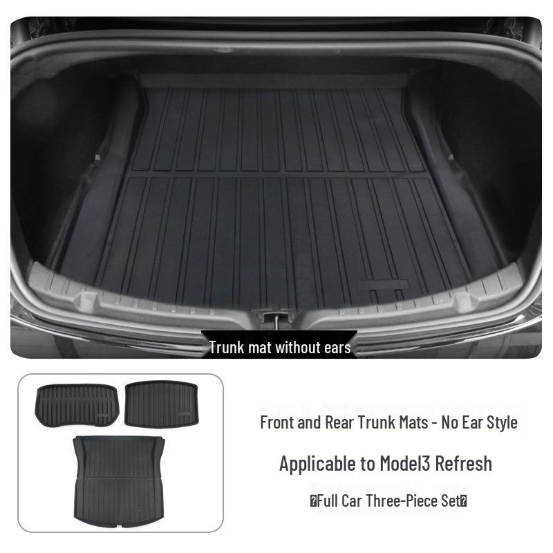 #2025 Tesla Model Y/3 Refresh Floor Mats - Full Coverage Double Layer Design