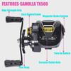 Digital Display Dual-Line Cup Sea Fishing Reel for Long-Distance Casting