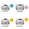 Children Plates Children Dinner Trays Cartoon Children Food Containers Stainless Steel Material for Children Restaurant