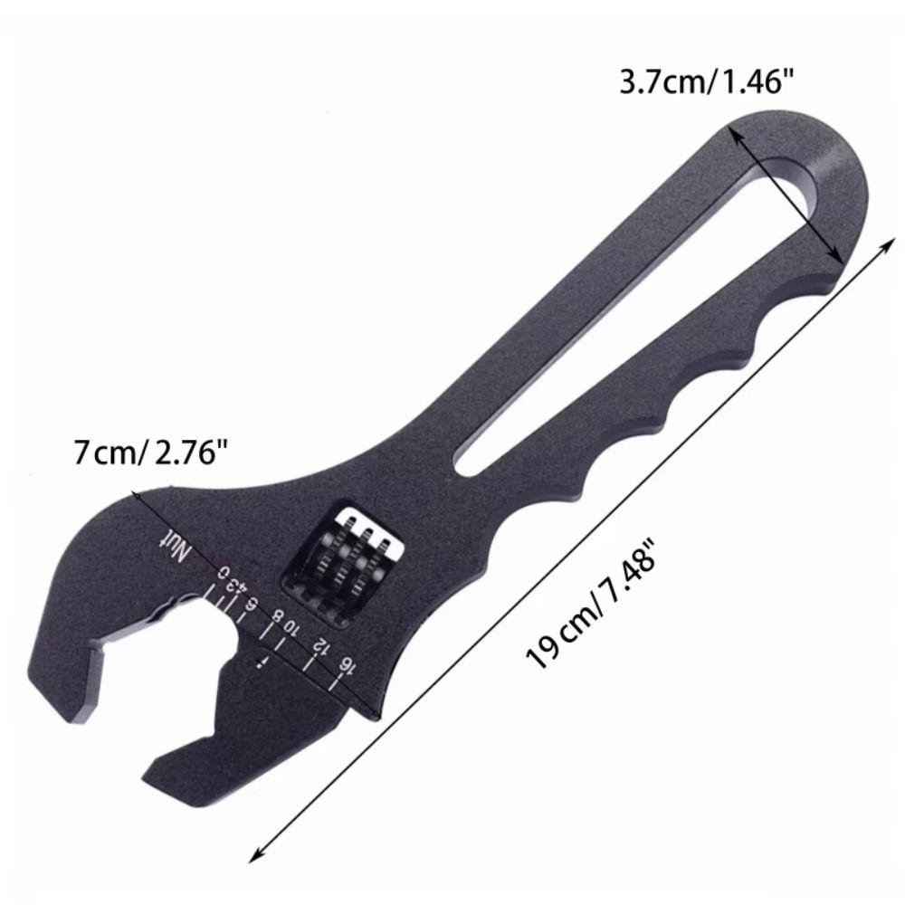 Aluminum Adjustable Wrench 3AN-16AN Oil Hose End Fitting Spanner  Professional