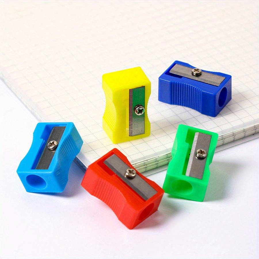 5/10/20pcs Pencil Sharpeners Colorful Mini Handheld Pencil Sharpener Small Manual Pencil Sharpeners for School Classroom JXB