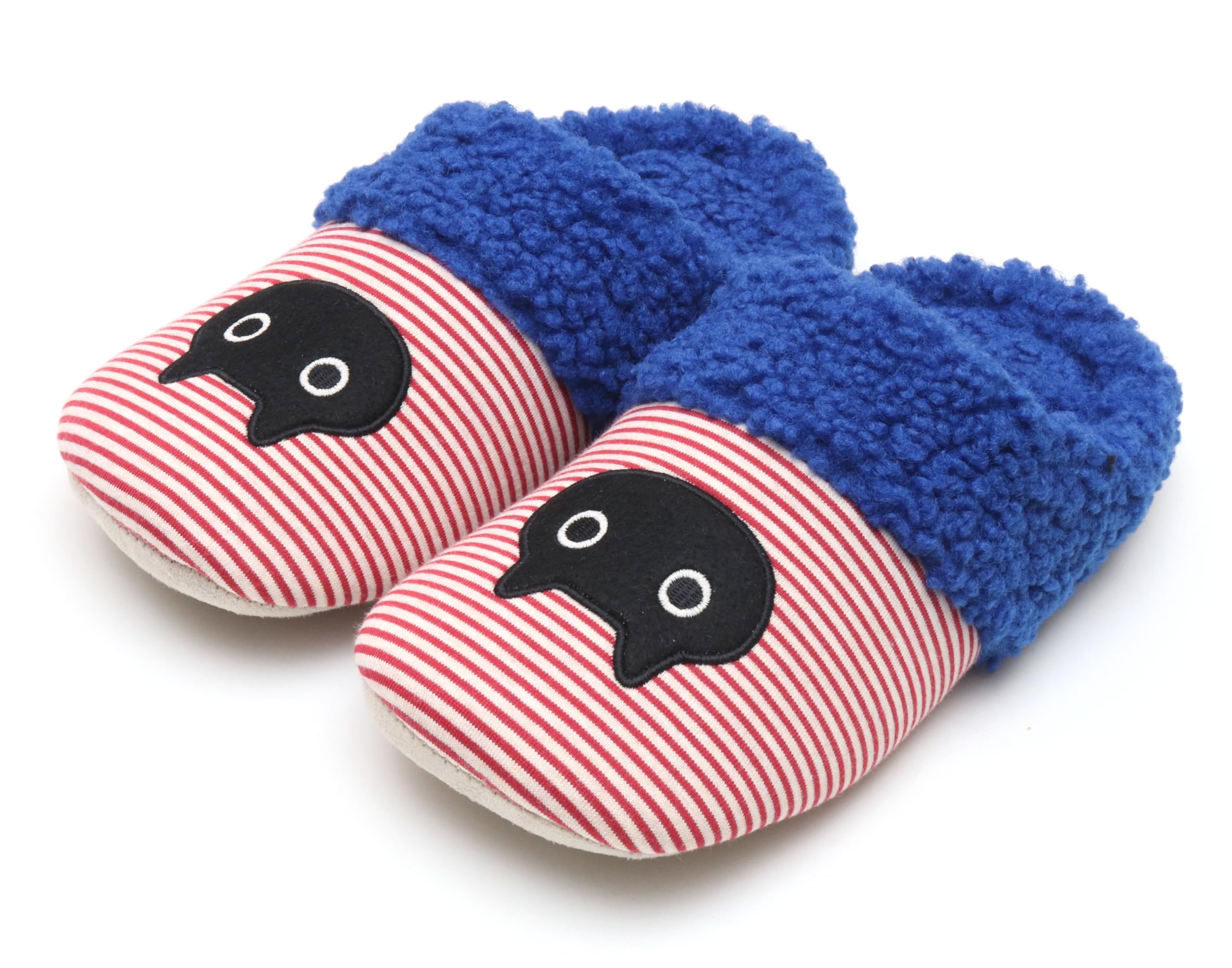 

ATSUKO MATANO Thin Striped Charles Slippers Black Cat MEME Room Cute and [Atsuko Matano, Slippers, Shoes, Stylish] (Red)