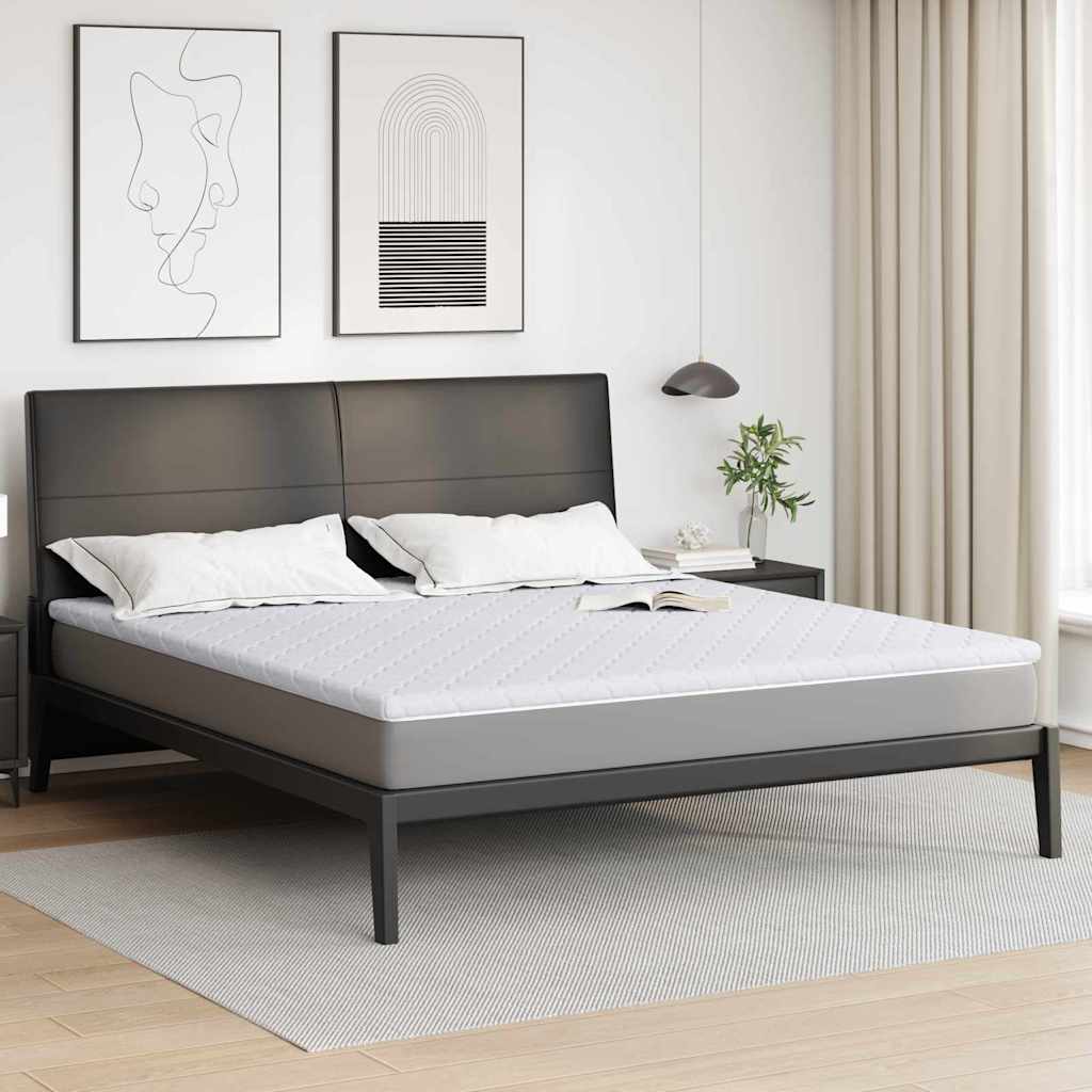 vidaXL Kokosnuss Topper Weiß 180 x 200 cm Jacquard-Stoff anti-blitz weiße