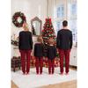 Christmas Pajama Set, Xmas Tree & Letter Print Long Sleeve Tops and Pants Sleepwear, Family Matching Christmas Pajamas Set for Men Women Boys & Girls
