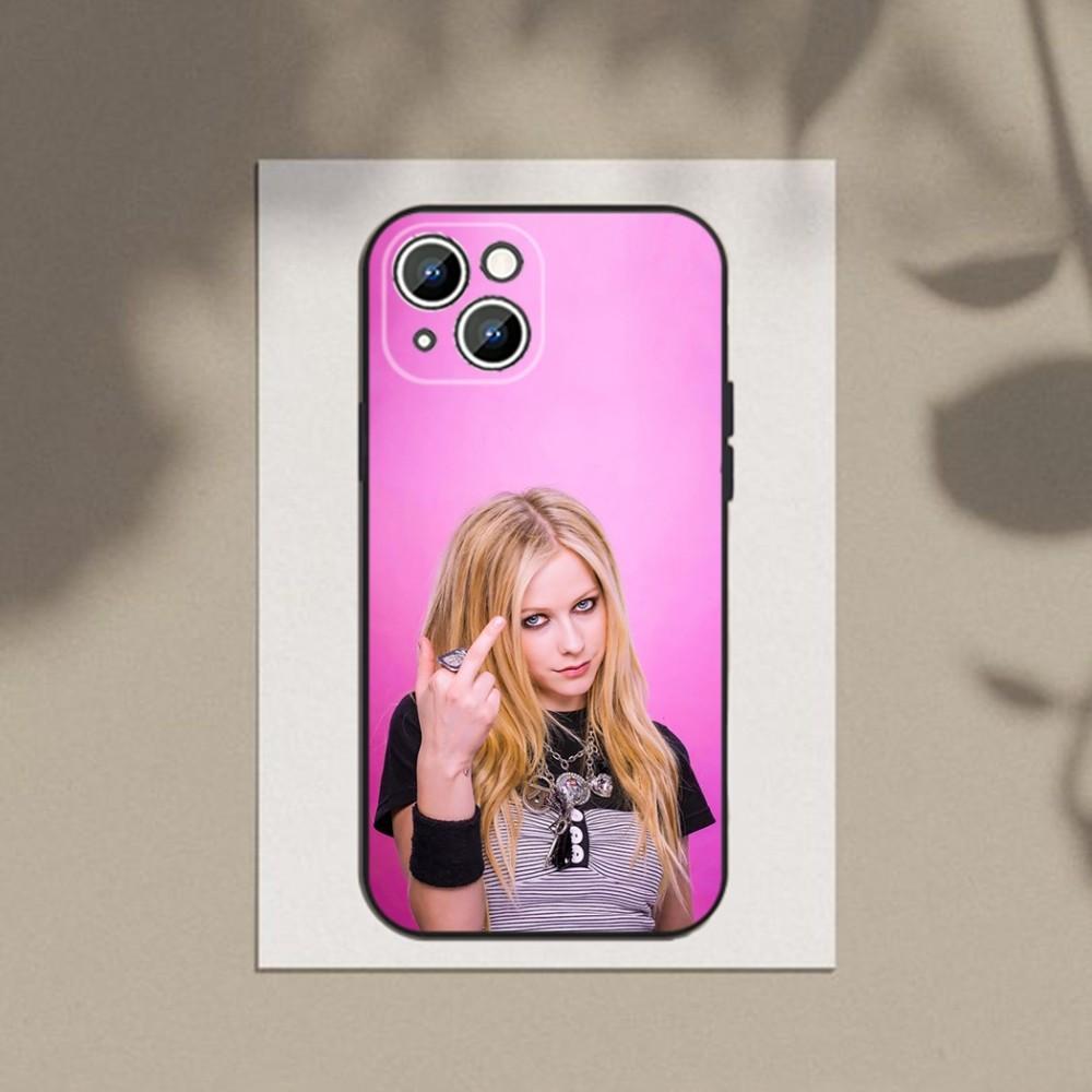 A-Avril L-Lavigne Coque Phone Case For Apple iPhone 15,14,13,12,11,XS,XR,X,8,7,Pro,Max,Plus,mini Silicone Black Cover