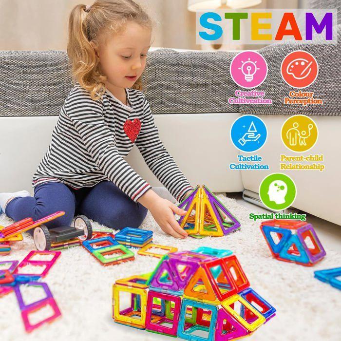 Magnetische Konstruktionen - ZIG-ZAG TERRITOIRES - Parent - 48 Teile - Kunststoff - 3 Jahre und älter