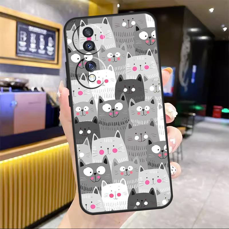 Funny Cat Collage For Honor Magic 5 6 7 8 Pro Case For Honor Win RT 50 70 90 200 400 Lite X8c X8b X9b X9c X9d