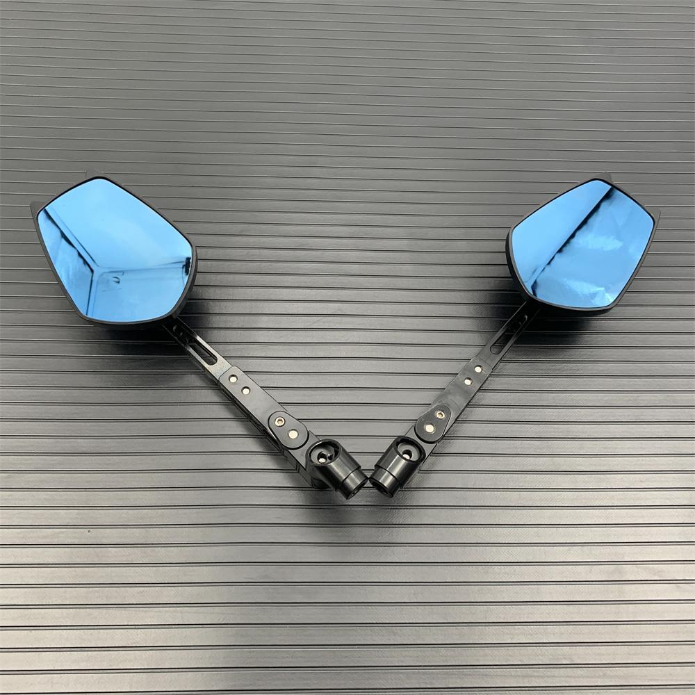 Adjustable ALUMINUM Custom Universal Motorcycle Rearview Side Mirrors 8mm 10mm For KAWASAKI Z750 HONDA R1 R6 FZ6 SUZUKI YAMAHA