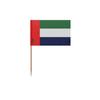 Toothpick Flag of the United Arab Emirates - 10 Cm - 100 Pieces - Adhesive Plastic - Bamboo Stick -