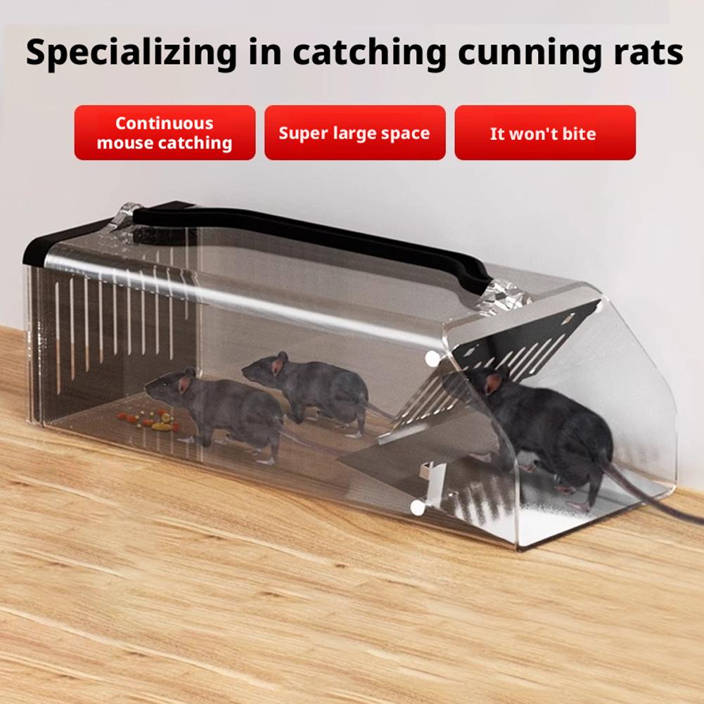 Acrylic Continuous Automatic Mouse Trap Strong Rat Catching Cage Fully Automated Mouse Control Pest Management