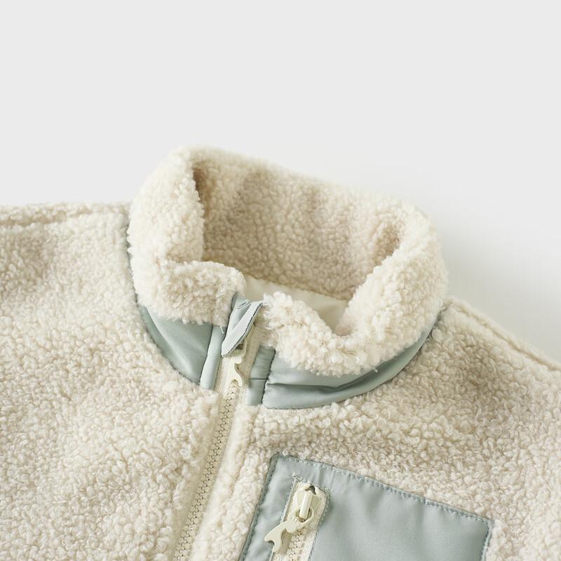 TONGTAI Baby Boy Winter Padded Lamb Fleece Jacket 120cm