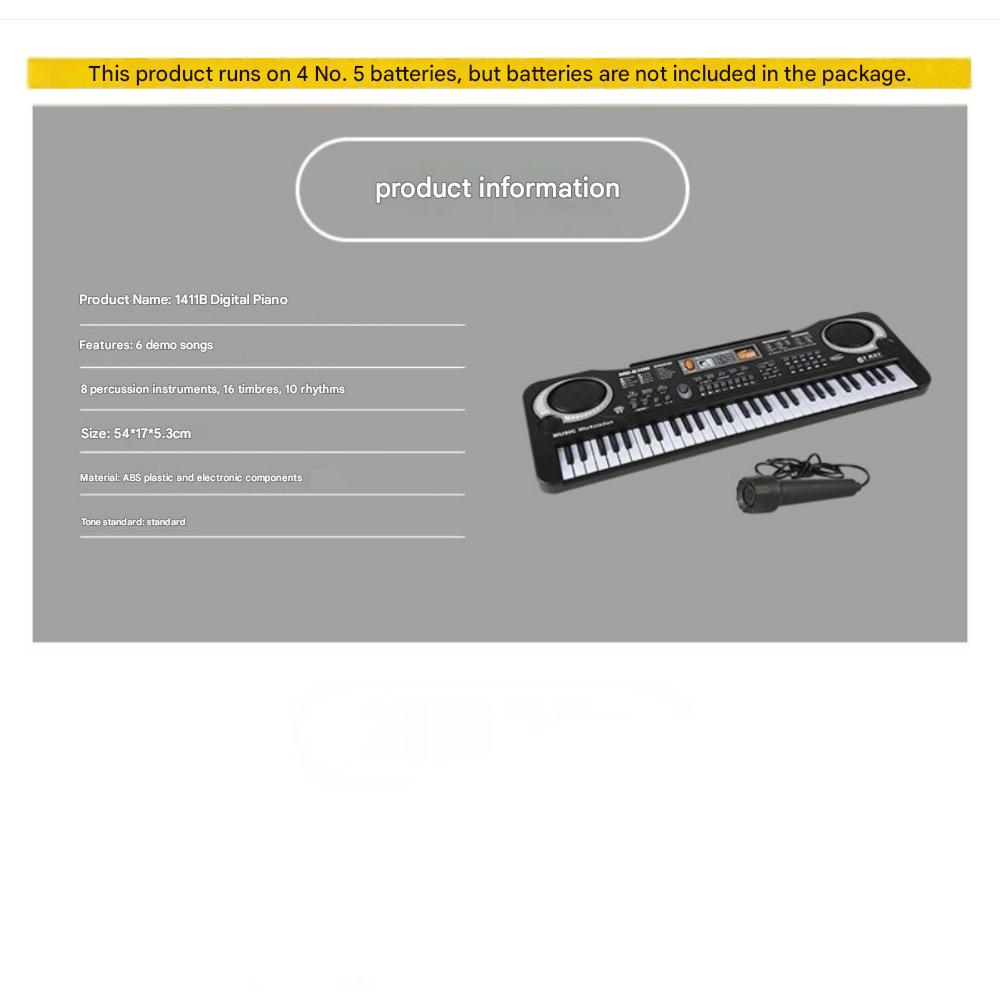 Digital, Electronic, 61-key Piano, for Beginners', Keyboard