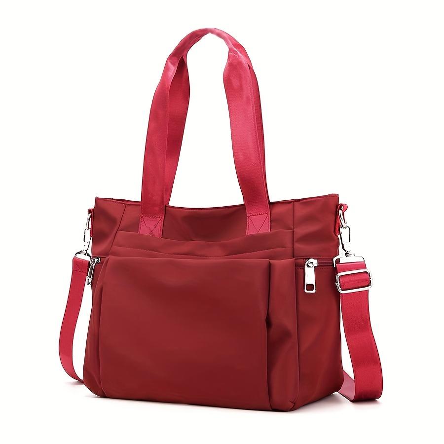 Simple And Stylish Large Capacity Women'S Bag, Nylon Cloth Bag, Lightweight And Versatile Single Shoulder Bag, Casual Handbag, C