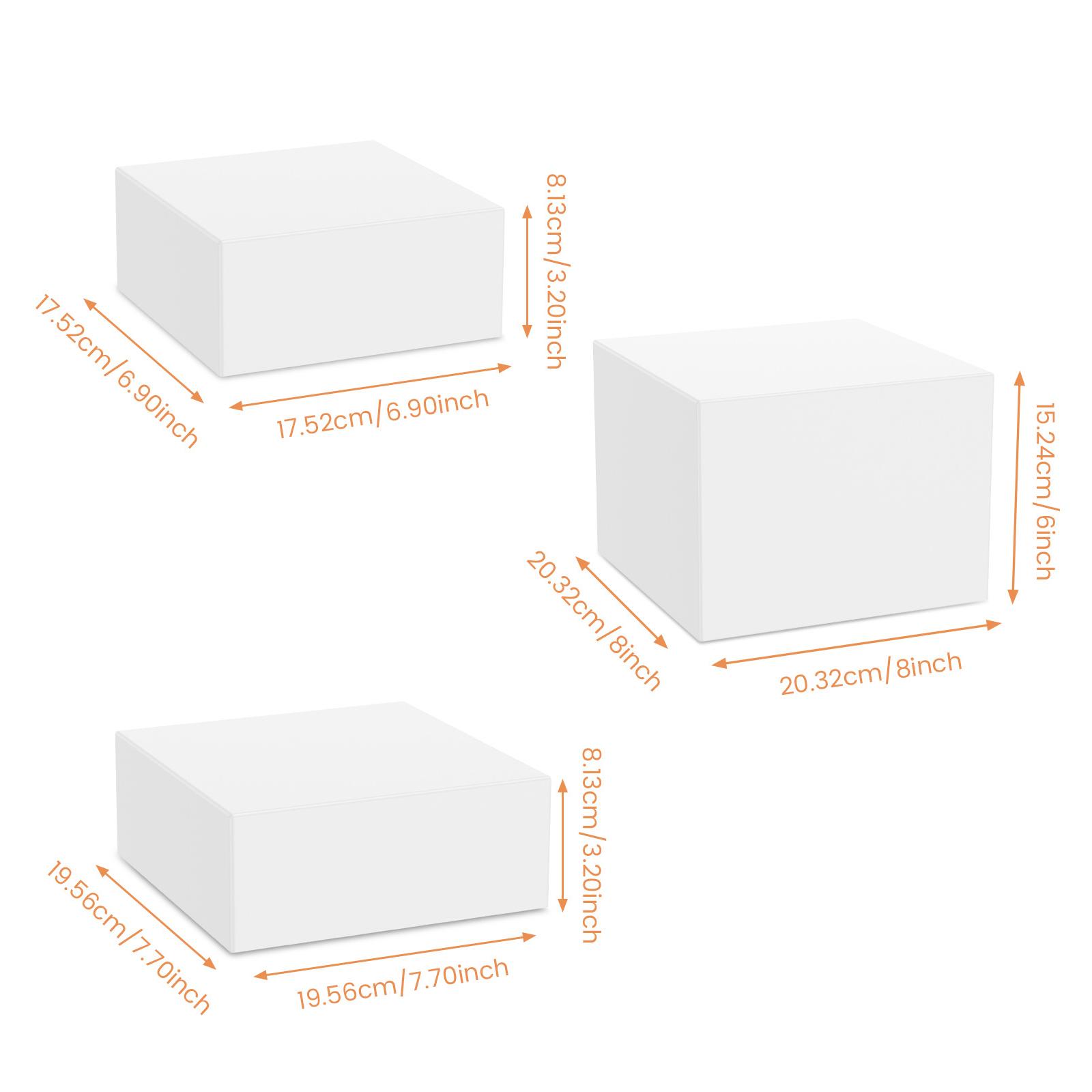 

3/6 шт. Акриловые подставки для шведского стола, подставки для демонстрации еды, настольные, для кейтеринга, десертов, тортов, вечеринок, шведского стола, для демонстрации ювелирных изделий, декоративная коробка