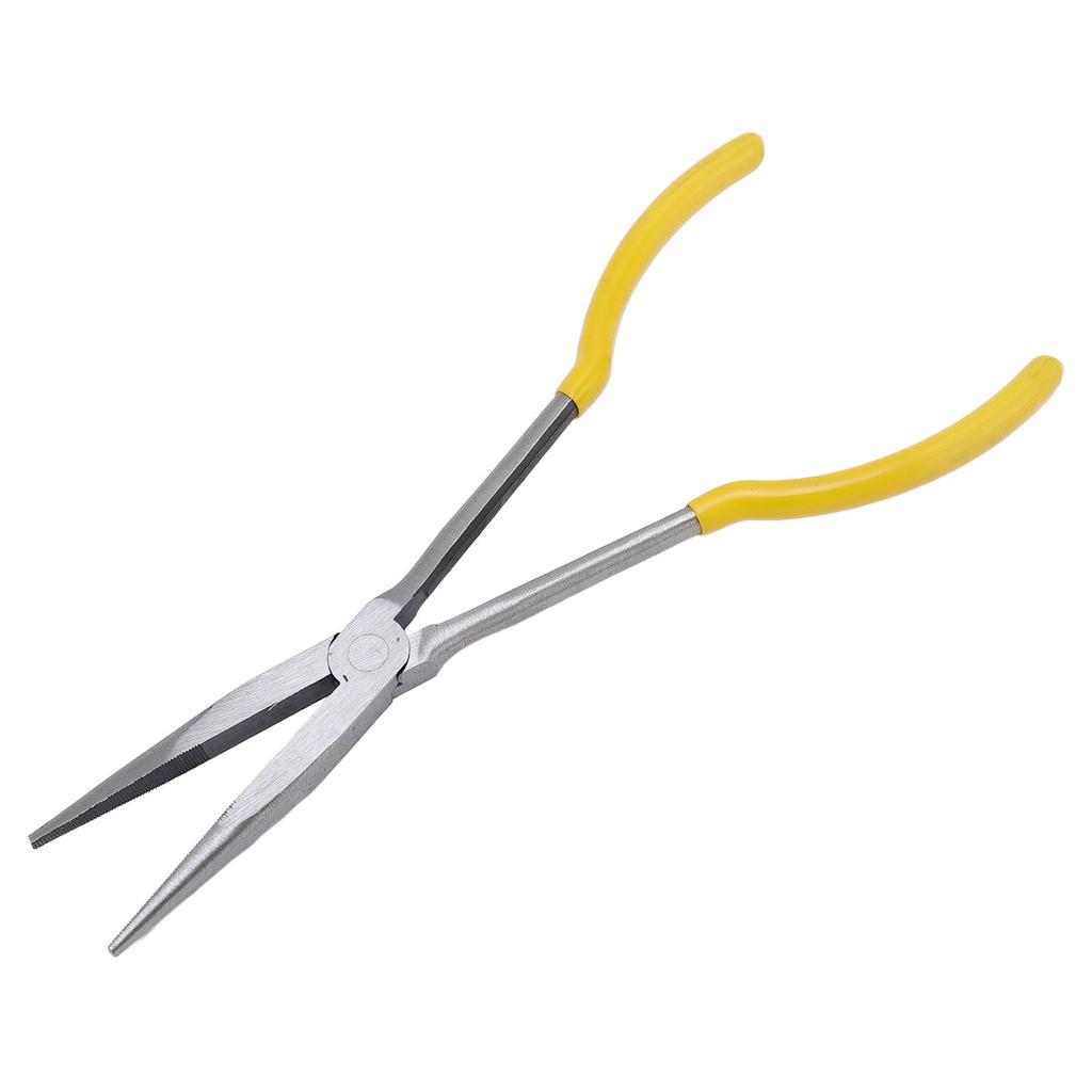 11in Long Reach Needle Nose Plier Precise Ergonomic Grip Multifunctional for Small Space Auto