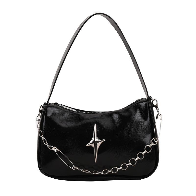 New High-quality One-shoulder Cross-body Armpit Bag Women's Versatile Large-capacity Soft Leather Small Square Bag Handbags