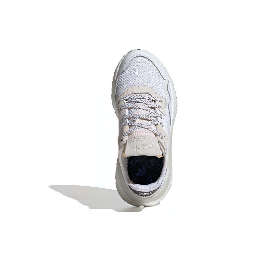 adidas Originals Nite Jogger Niedrige Sports Freizeitschuhe Weiß Braun Jugendliche EE6482