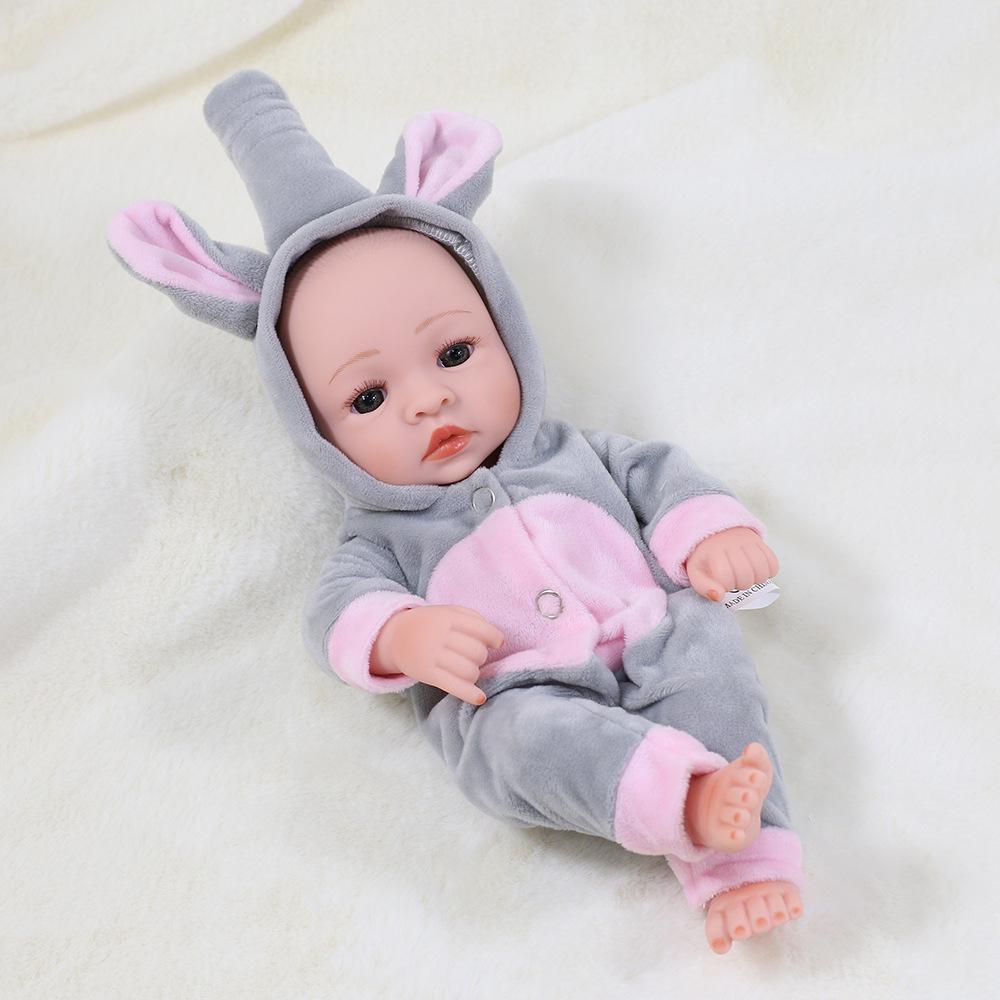 30cm Silicone Reborn Baby Doll - Soft Sleep Companion & Child Role-Playing Toy