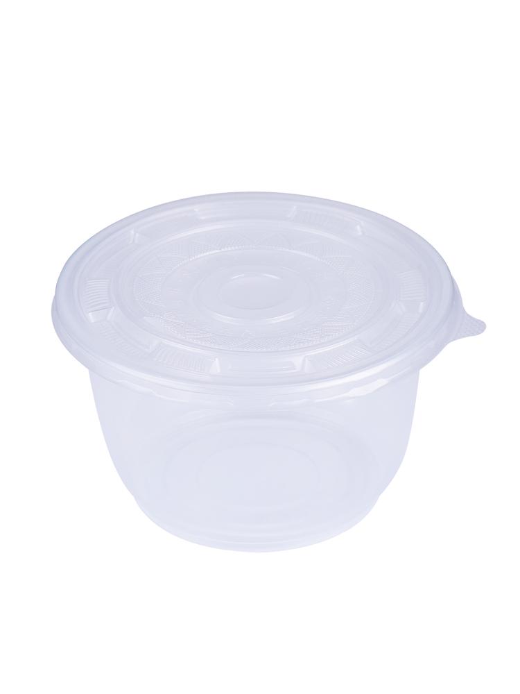Food-Grade Disposable Round Plastic Bowl for Rice, Soup, or Dessert - No Lid