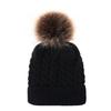 Infant  Winter Warm Knit Crochet Caps Hair Ball Beanie Hat for Winter Autumn