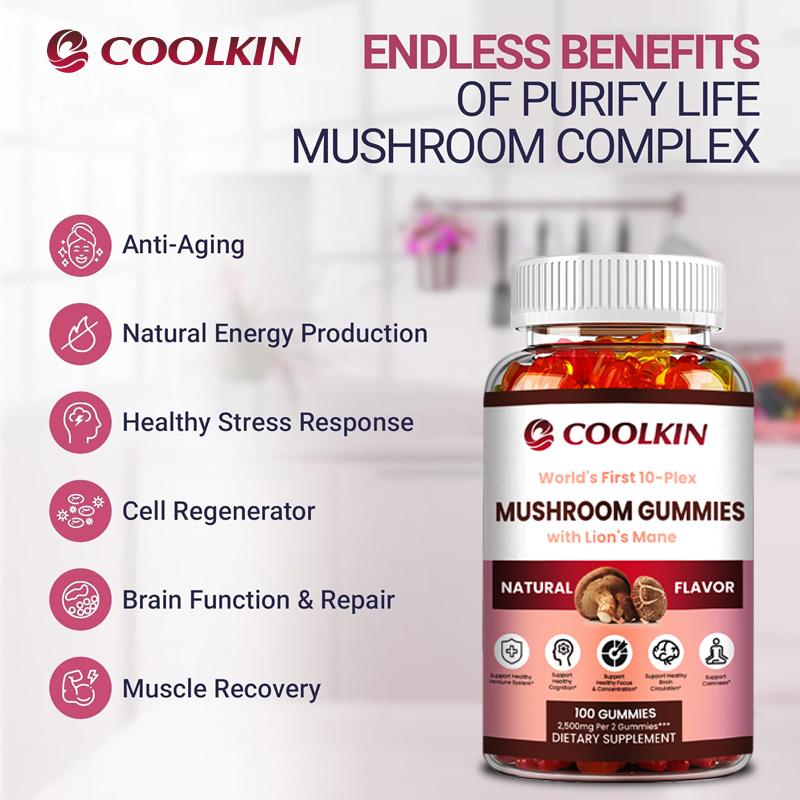 Mit Pilzen angereicherte Gummibärchen, die Extract von Hericium erinaceus enthalten, unterstützen das Immunsystem und sind sowohl für Männer als auch für Frauen geeignet.