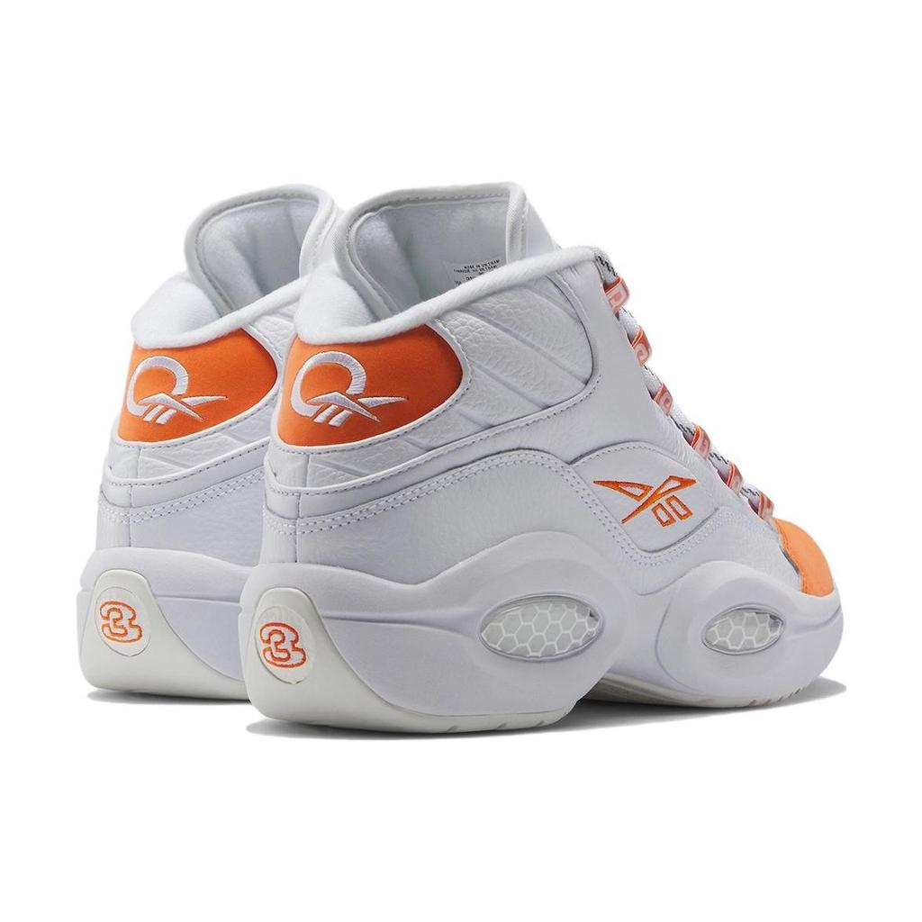 Reebok Question Mid Unisex White Orange HR1049