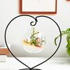 1 Set Display Stand Hollow Detachable Heart-shaped Desktop Decorative Ornament Iron Stand Home Decoration