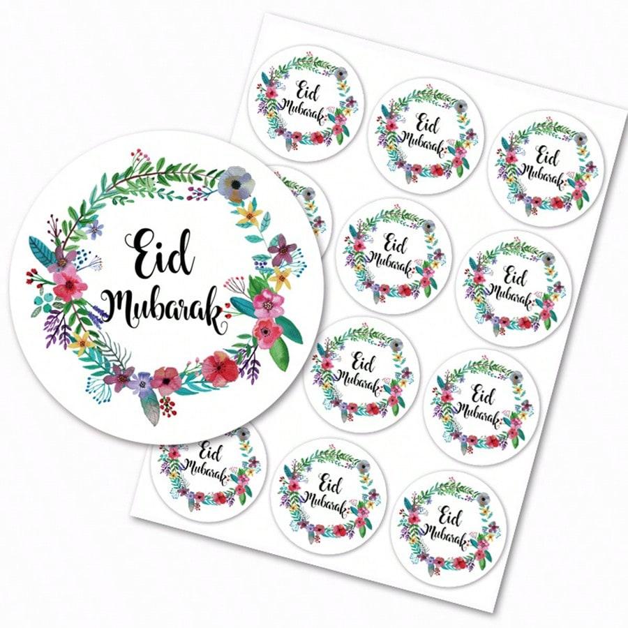 36pcs Ramadan Eid Mubarak Stickers Ramadan Kareem Labels For Eid Al Fitr Adha Theme Paper Sticker Islamic Muslim Decor