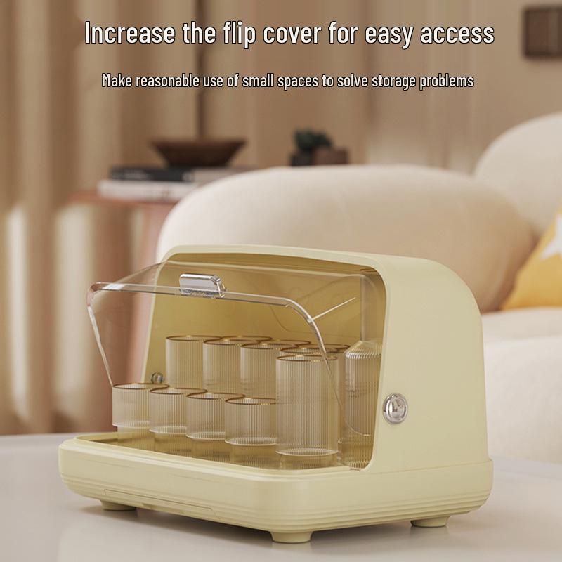 Dustproof Desktop Cup Holder and Draining Tray