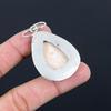 Mothers Day Deal 925 Sterling Silver Scolecite Stone Wedding Handcrafted Pendant