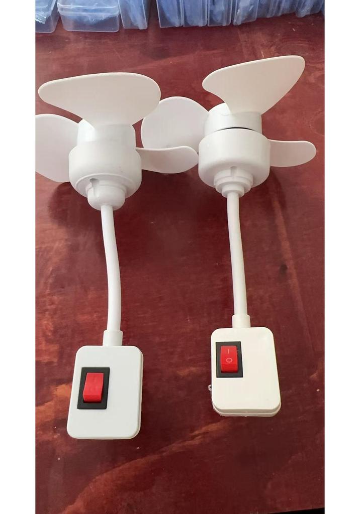 Universal Three-Plug Cyclone Bedroom Fan - Portable Cooling Solution