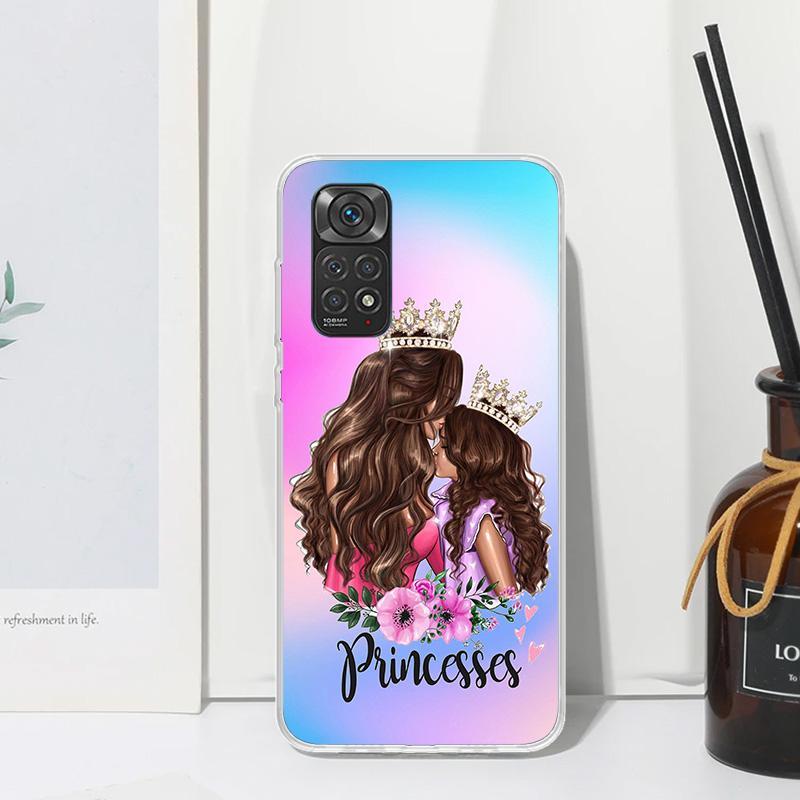 Woman Fashion Girl Super Mom Baby Phone Case For Xiaomi Redmi Note 15 13 14S 14 Pro Plus 12S 11S 10S 12 11E 10 11T Art Fundas Ba