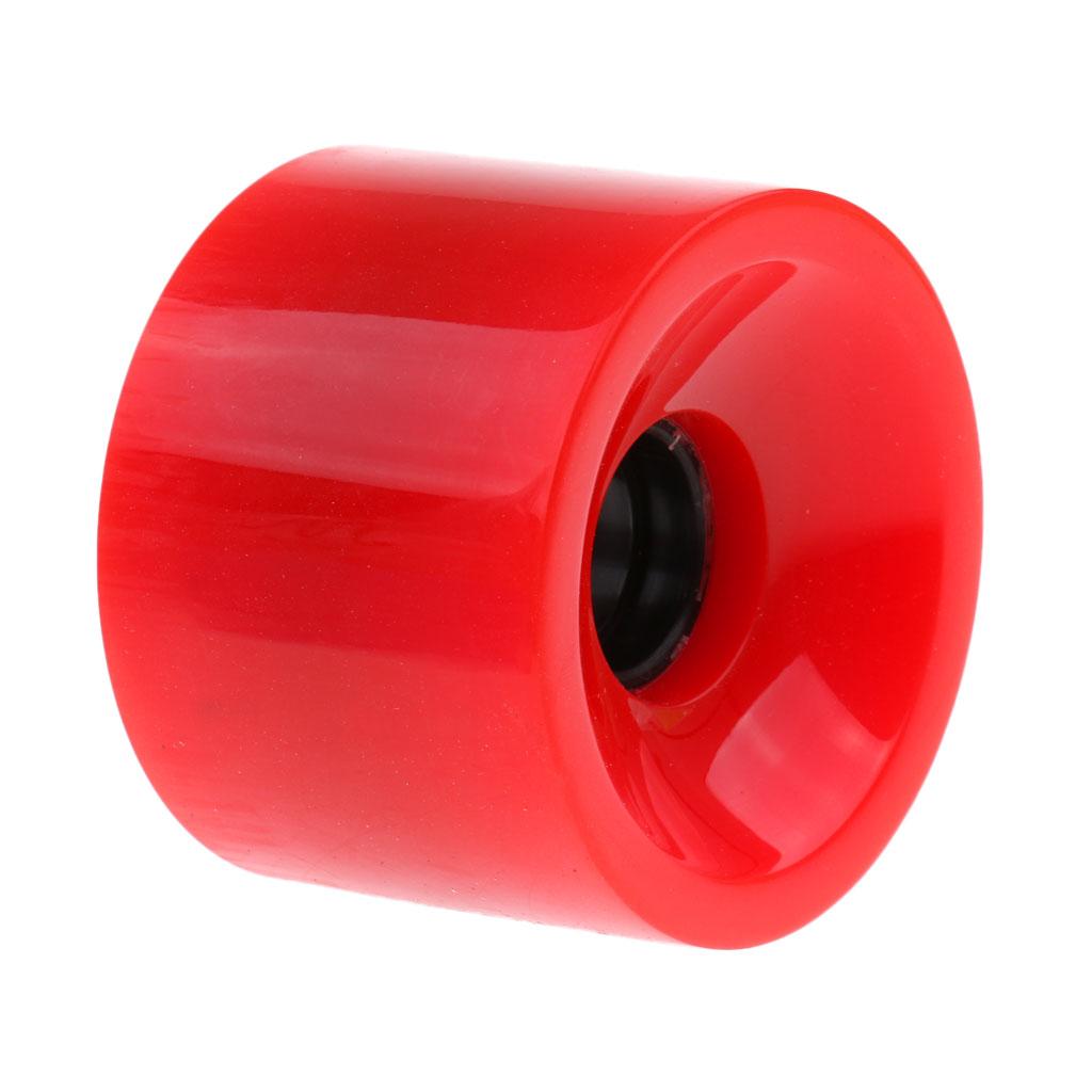 PU Blank Skateboard Wheels 70mm Pro Durable Longboard Cruiser Wheels for Trick Practice красный