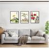 Decorative Painting Canvas Painting Ink Painting Flower Decoration Poster for Home Living Room Wall Art Decor Background