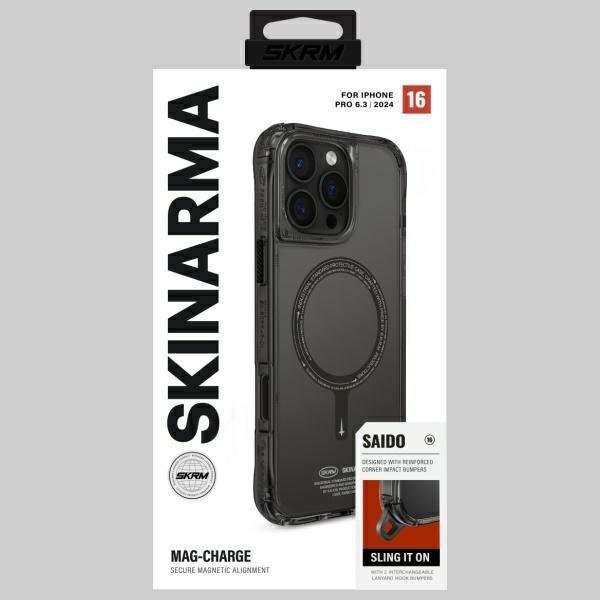 Skinarma Case Saido Iphone 16 Pro 6.3   Magnetic Charging Black/Black