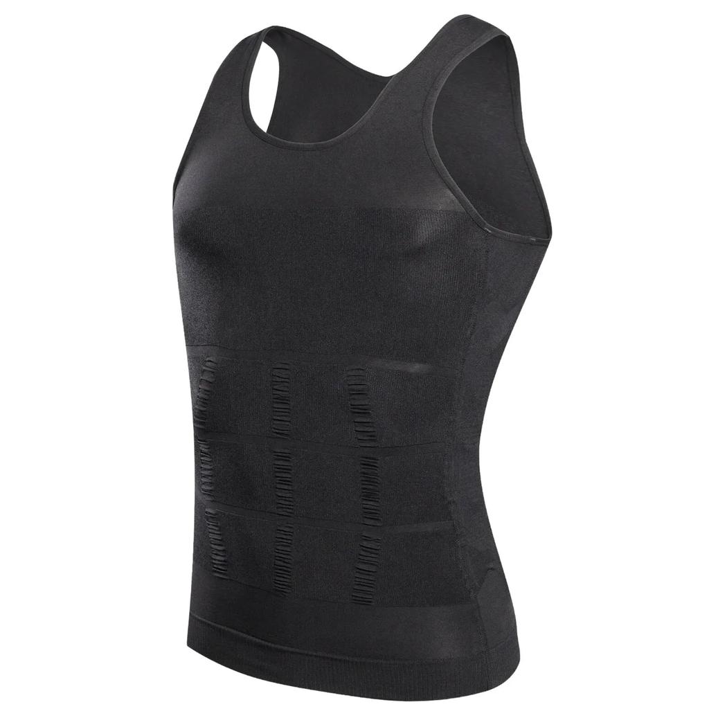 INSELLE Men Body Shaper Slimming Compression Vest Undershirt Seamless Waist Trainer Tank Top Belly Control Weight Loss Shapewear