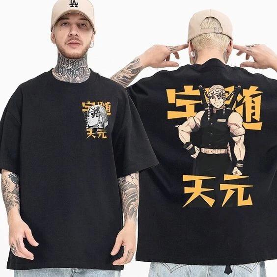 

Demon Slayer Uzui Tengen Anime Manga T-Shirt Tee Costumes Polyester Unisex S