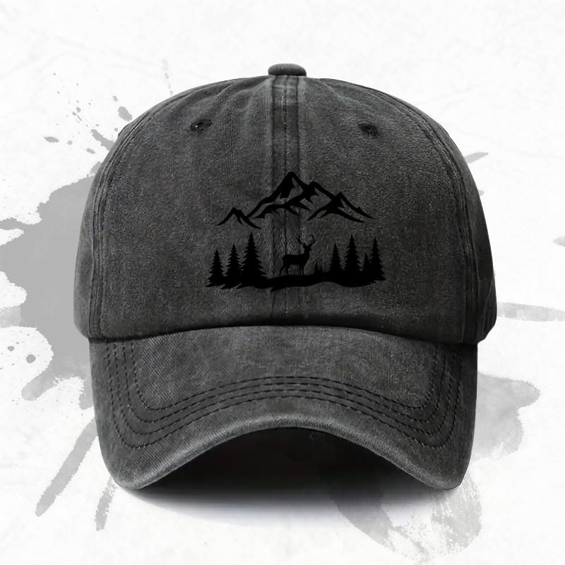 Cappellino da Baseball Regolabile con Stampa Montagna Foresta Leggero Stampato Cappello da Donna Natura Uomo alla Moda un Ideale