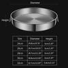 Stainless Steel Steamer Small Food Steamer Basket Steaming Rack 5 Sizes for Rice Vegetables Meat Fish Dumplings Dim Sum