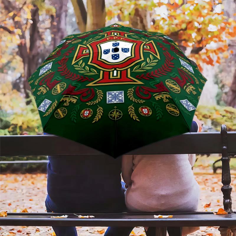 Portuguese Heritage Emblem Folding umbrella Umbrella Suitable for all seasons printing Sun umbrella Gift