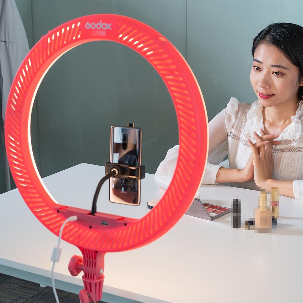 Godox LR150 18 Inch LED Ring Light Studio Photography Fill-in Light 3000K-6000K Bi-Color