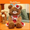 Teddy Bear Plush Toy With Short Pile Fabric For Kids And Babies Gift