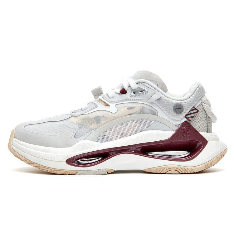 Li Ning Running Shoes Women's Low Top White/Gray/Red AGLR084-9