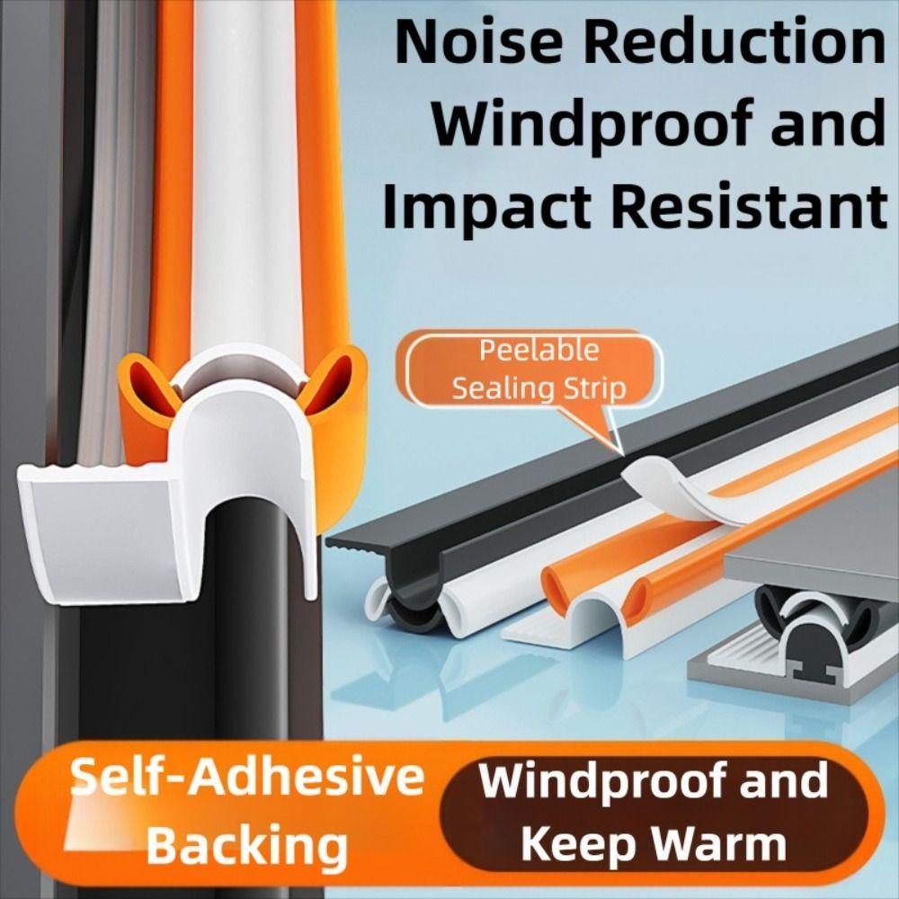4m Casement Window Sealing Strip Soundproofing Windproof Insulation Strip Easy to Install Keep Warm Gap Sealer Winter