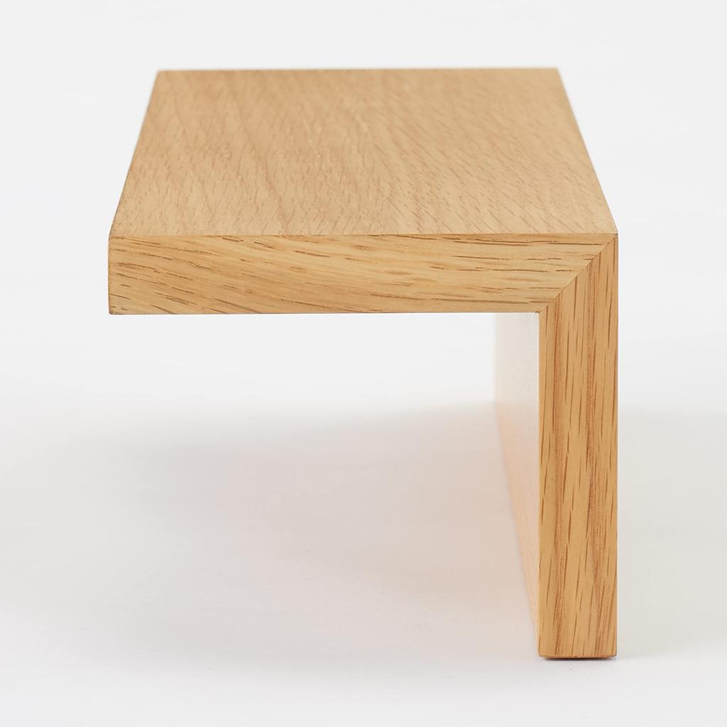 MUJI Furniture Oak Width 44 X Depth 12 X Height 44504994 Wall-mounted Shelf, Veneer, 10cm,